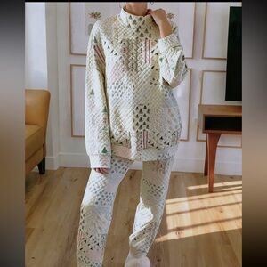 Quilted Patterned Lounge Set